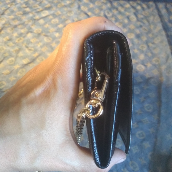 Yves Saint Laurent Black Wallet on a Chain - Picture 9 of 13